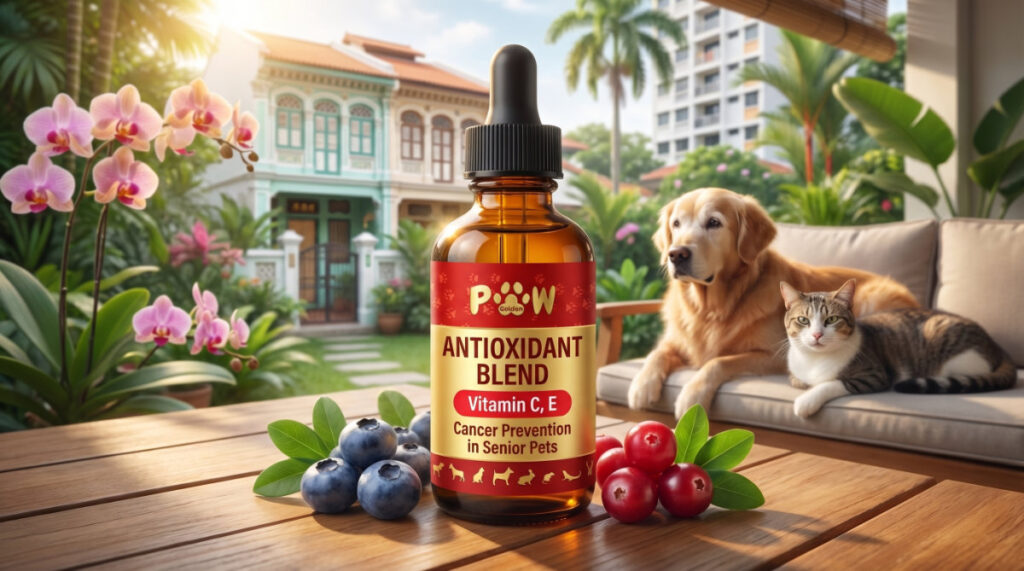 Antioxidant Blend (Vitamin C, E) for Cancer Prevention in Senior Pets