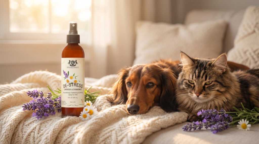 Chamomile and Lavender Oil for Senior Pets