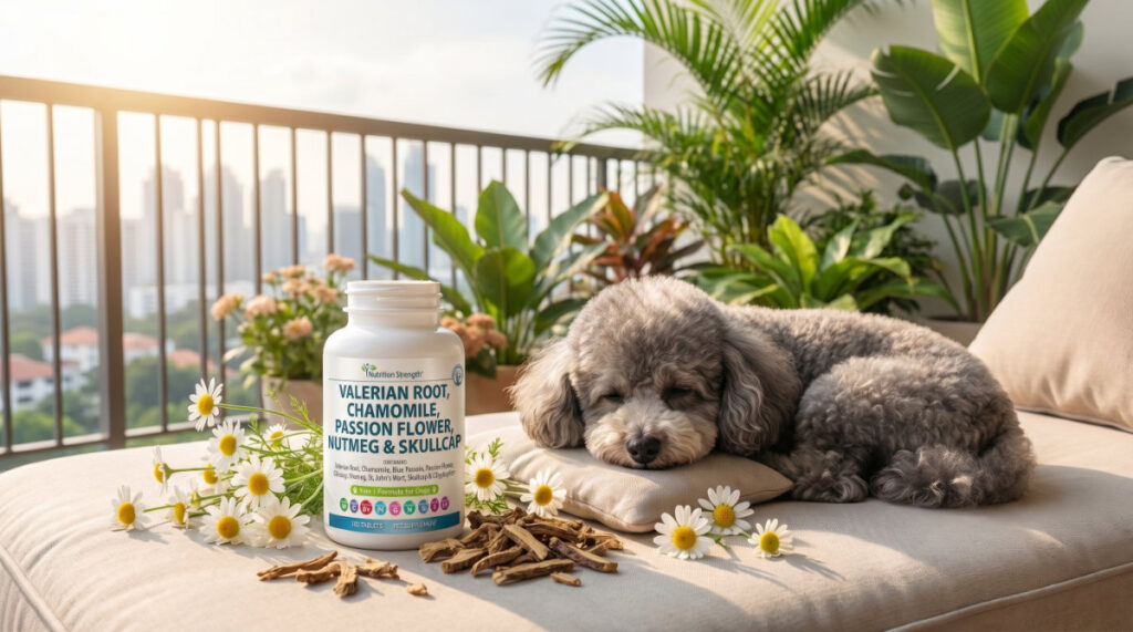 Chamomile and Valerian Root for Stress and Anxiety Relief in Senior Pets