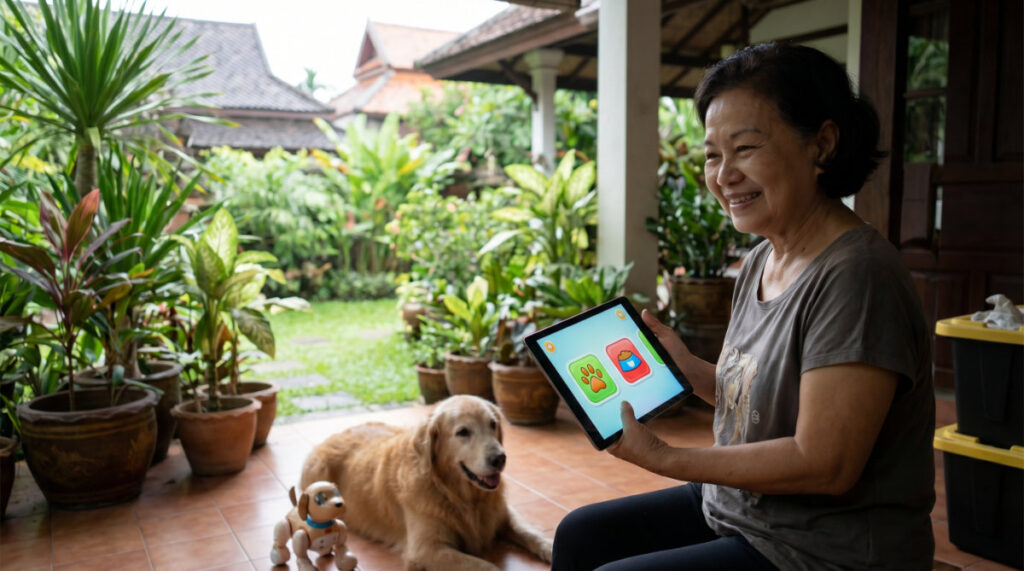 Interactive tools for senior pet owners