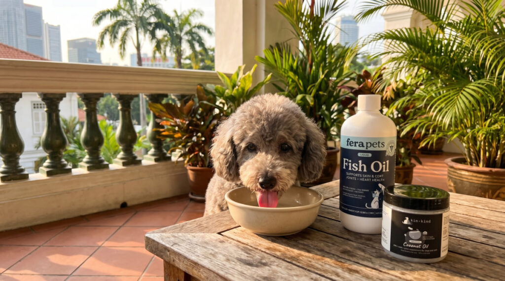 Omega-3 Fish Oil and Coconut Oil for Energy and Vitality in Senior Pets