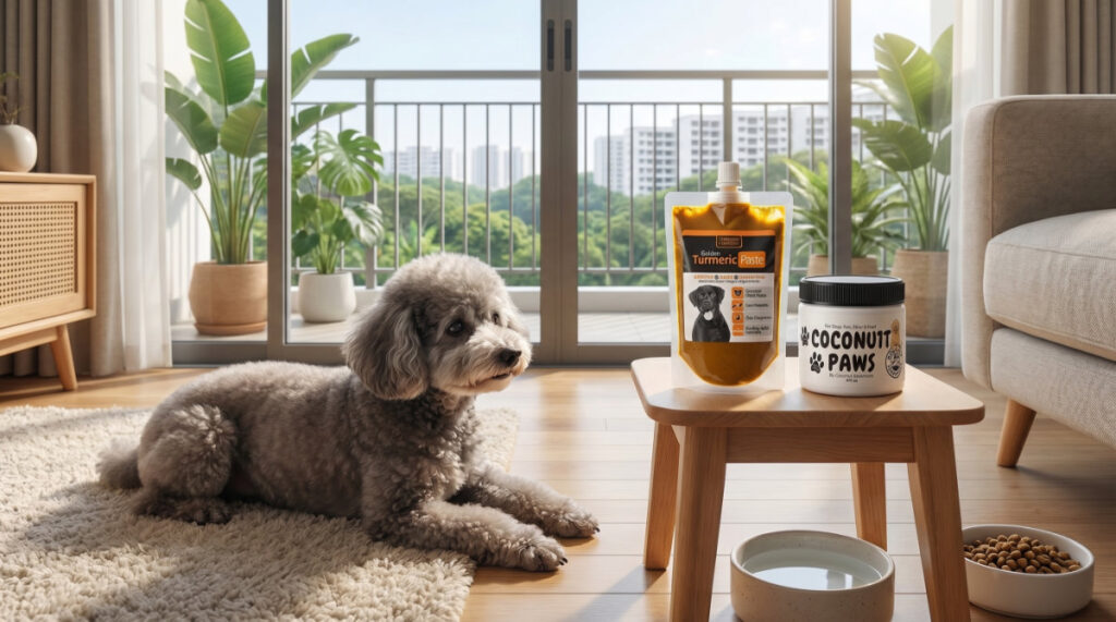 Omega-3 Fish Oil and Coconut Oil for Senior Pet