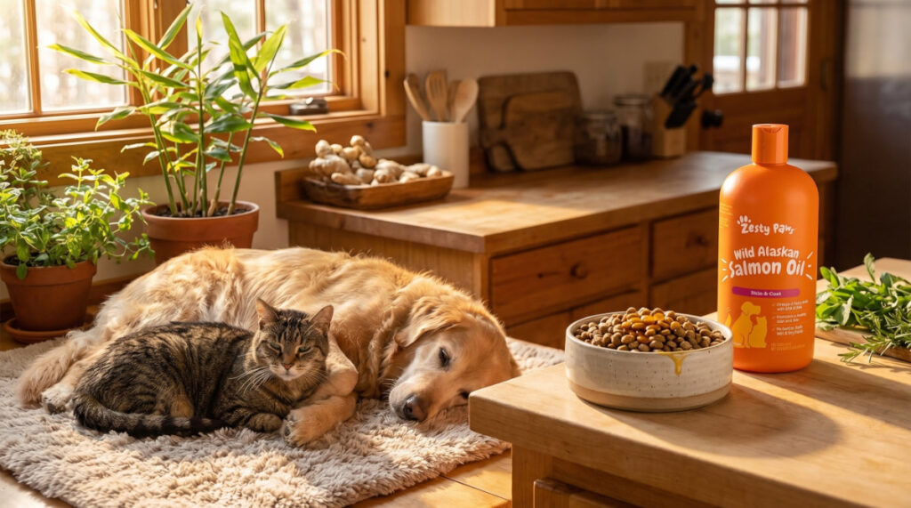 Omega-3 Fish Oil for Digestive & Gut Health in Senior Pets