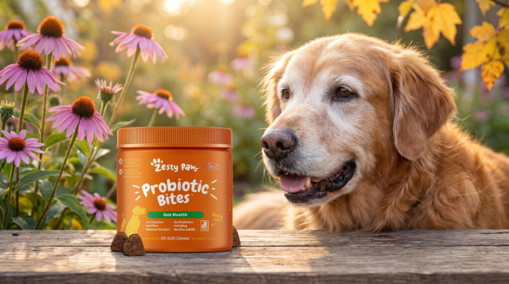 Probiotics and Echinacea for Immunie Health in Senior Pets
