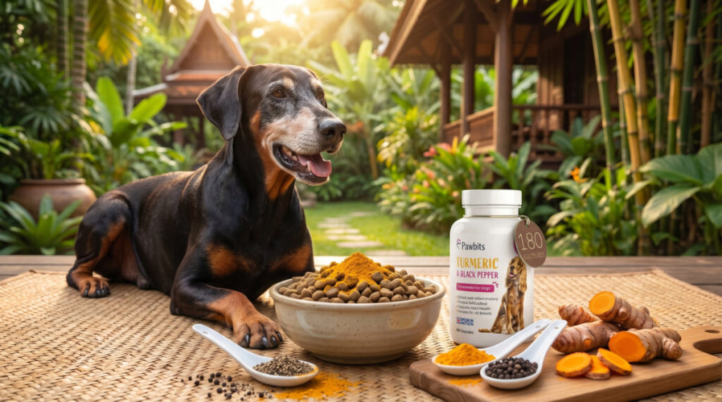 Use Turmeric with Black Pepper (Pet-Safe Low Dose) on senior pets